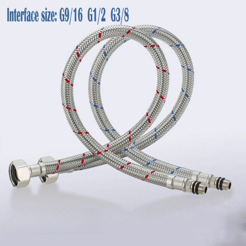 2PCS 60cm Flexible Plumbing Pi - Flexible Hose Braided avaliação e preço
