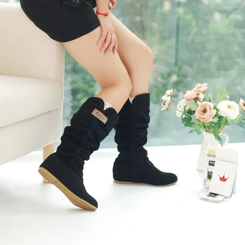 2026 New Mid-tube Snow Boots H - Pipe Bending Spring avaliação e preço