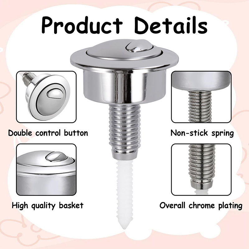 Dual Flush Toilet Button Flush - Toilet Fill Valve avaliação e preço