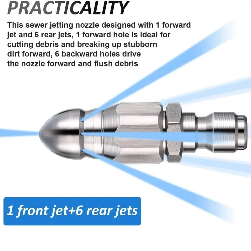 Water Jet High Pressure Spraye - Drain Pipe Clip avaliação e preço