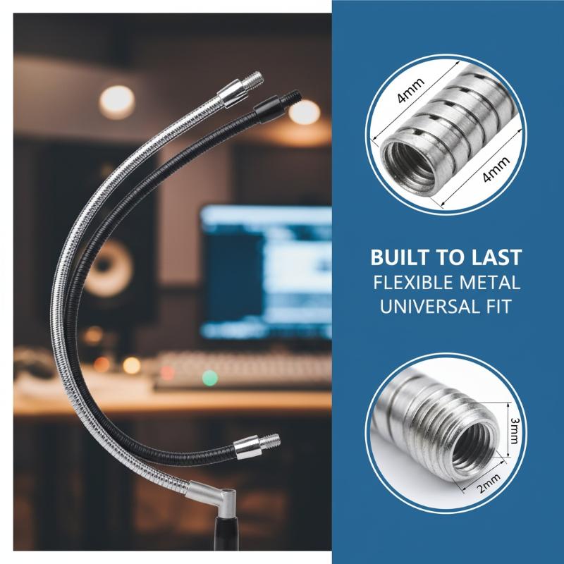 LED M4 Black Silver Microphone - Drain Snake Flexible avaliação e preço