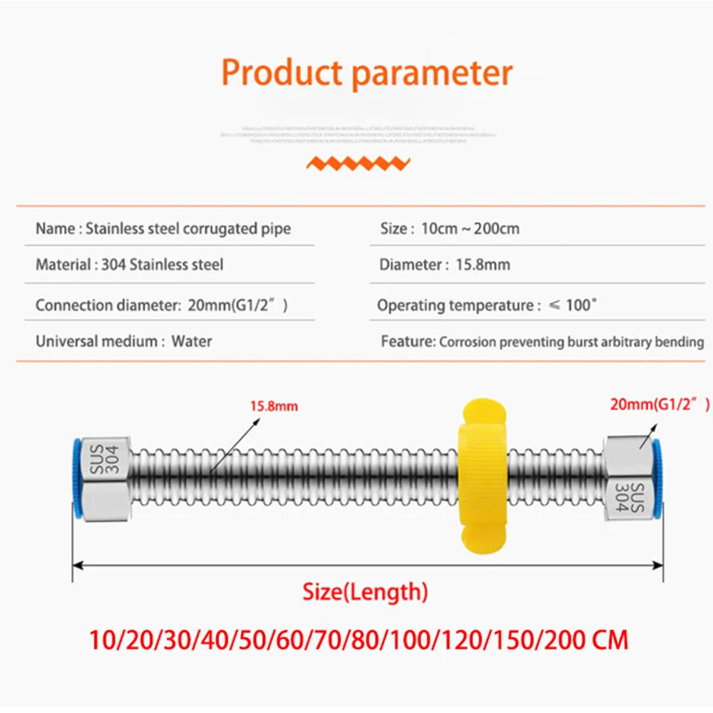 One 304 Stainless Steel Corrug - Flexible Hose Braided avaliação e preço