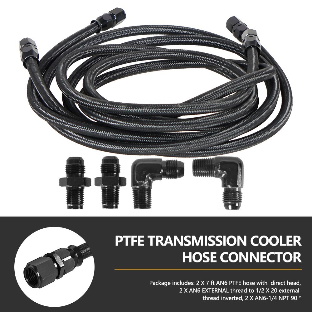 2 X 7Ft AN6 Flexible PTFE Tran - Flexible Hose Braided avaliação e preço