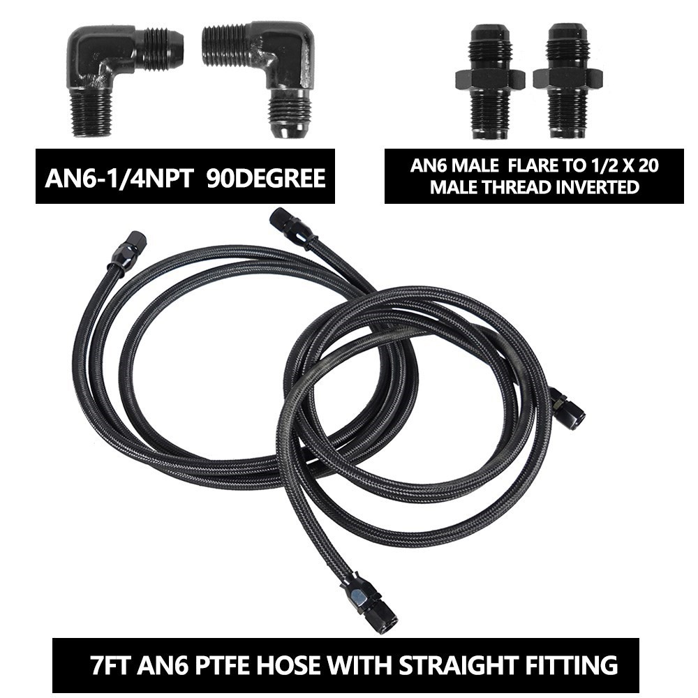 2 X 7Ft AN6 Flexible PTFE Tran - Flexible Hose Braided avaliação e preço