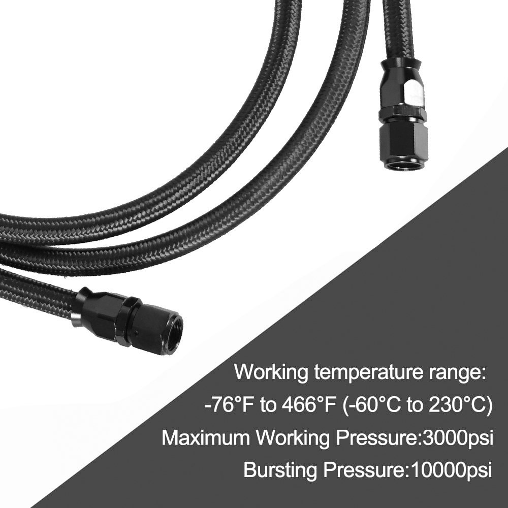 2 X 7Ft AN6 Flexible PTFE Tran - Flexible Hose Braided avaliação e preço