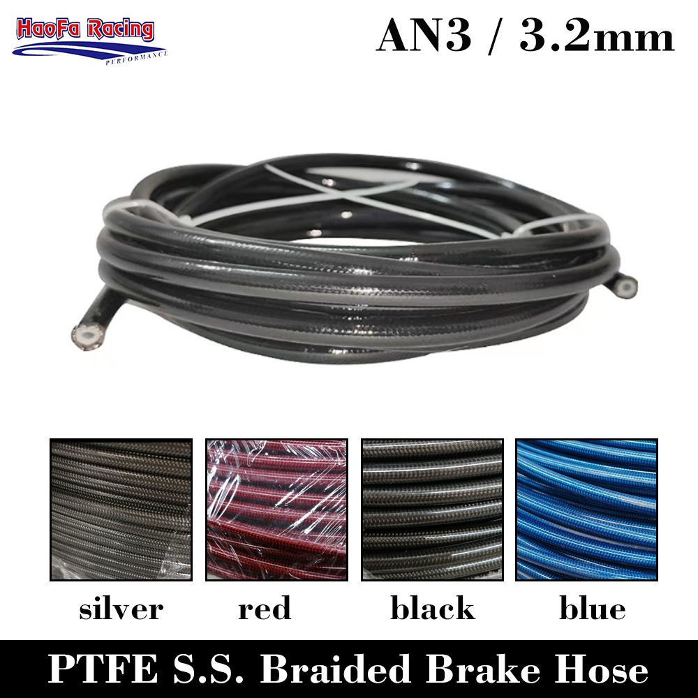 AN3 Motorcycle PTFE Brake Line - Flexible Hose Braided avaliação e preço
