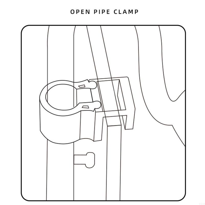 Y51B Airline Tube Holders Clam - Plastic Pipe Clip avaliação e preço