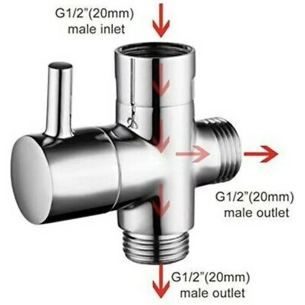 G1/2in 3 Way Diverter Valve T- - Shower Valve Cartridge avaliação e preço