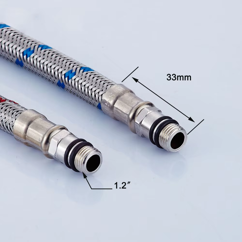 G1/2 G3/8 G9/16 50cm 1 pair St - Flexible Hose Braided avaliação e preço