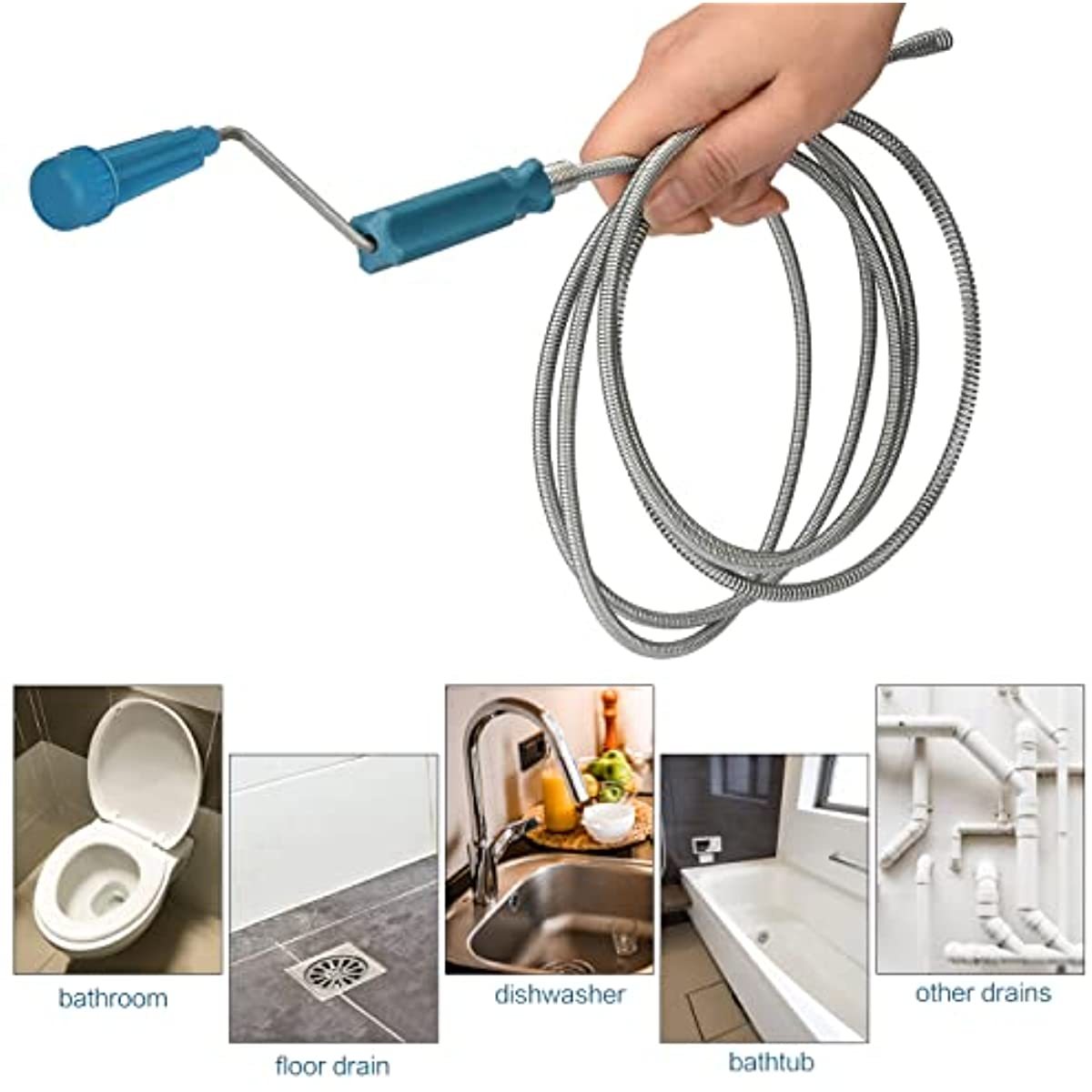 Telescopic Handle Flexible Ste - Drain Snake Flexible avaliação e preço