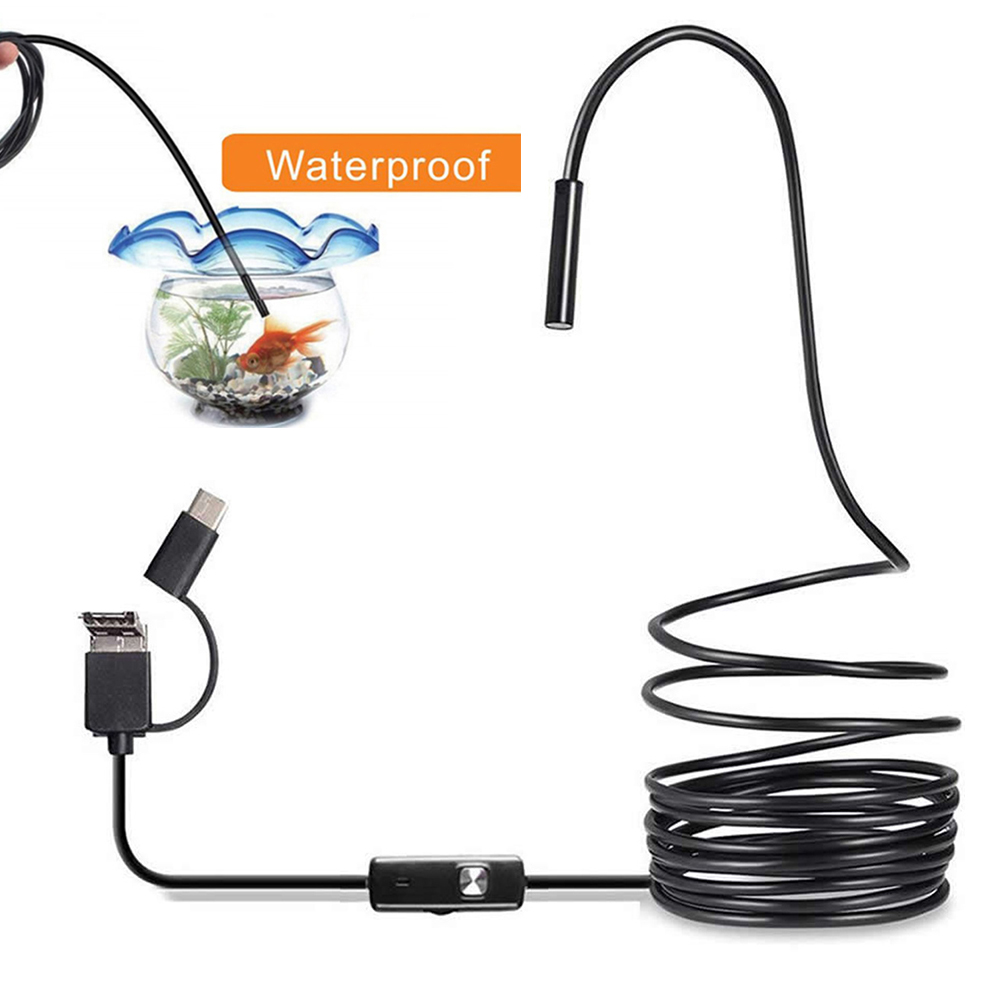 6 LED Light 7mm 1M  Endoscope  - Drain Snake Flexible avaliação e preço