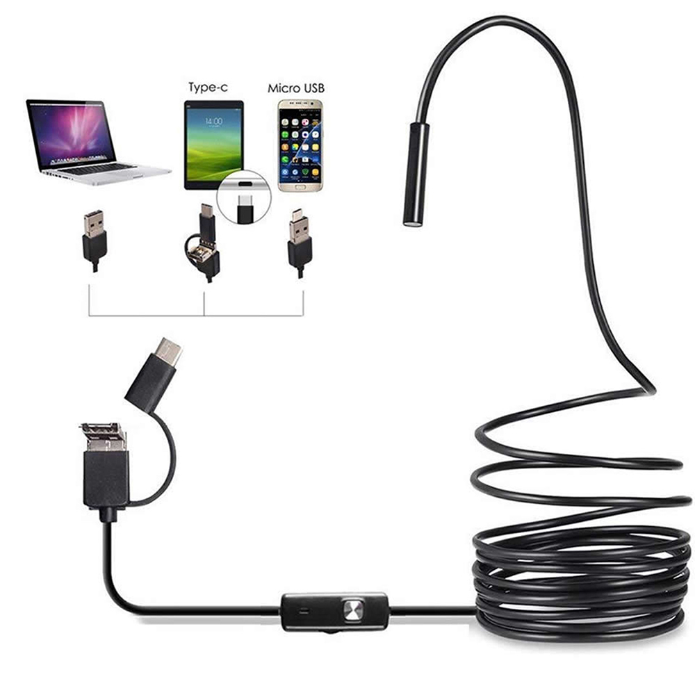 6 LED Light 7mm 1M  Endoscope  - Drain Snake Flexible avaliação e preço