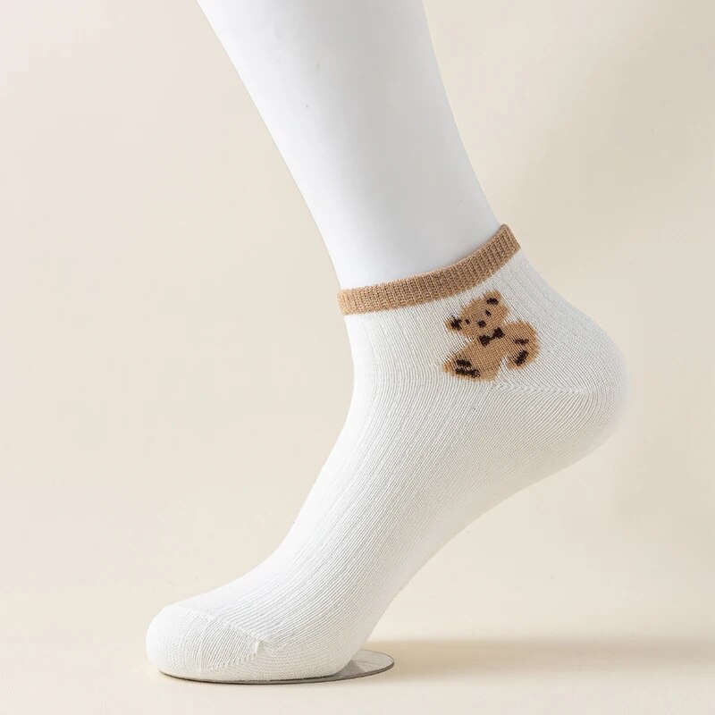 5 Pairs of Cute Teddy Bear WOM - Pipe Bending Spring avaliação e preço