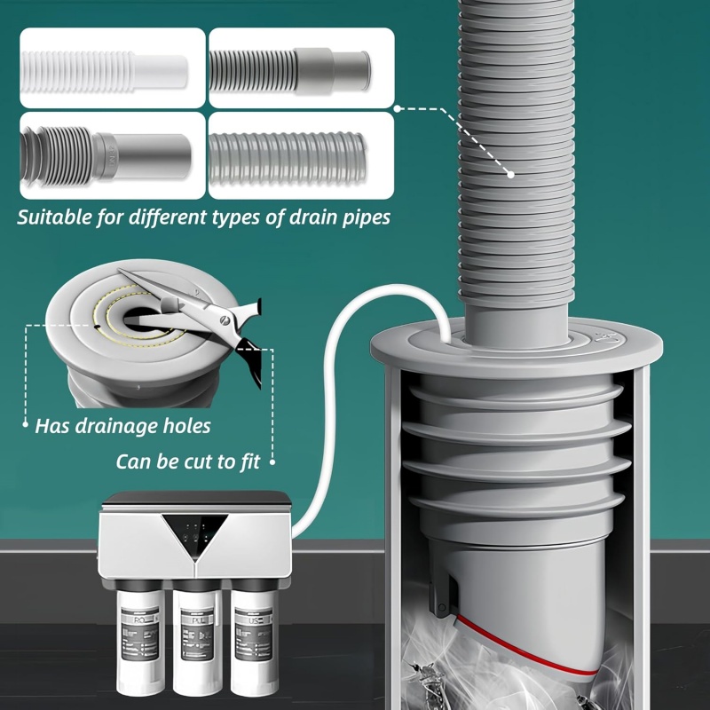Silicone Sink Stopper Sewer Pi - Drain Pipe Clip avaliação e preço