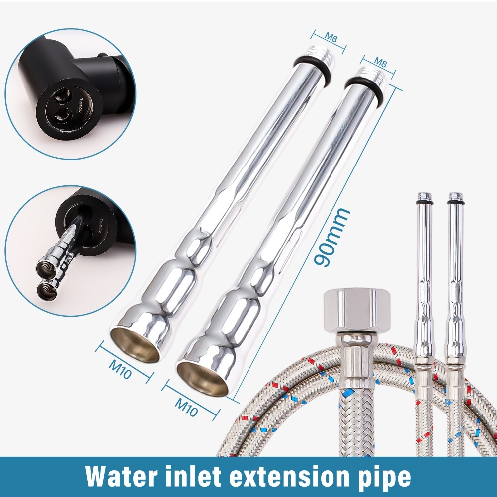2PCS Flexible Plumbing Pipes G - Flexible Hose Braided avaliação e preço