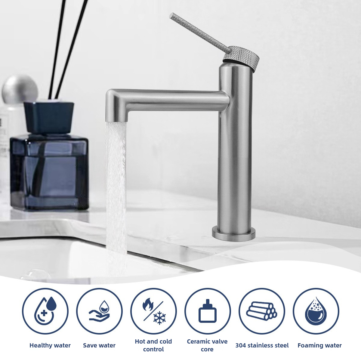 Bathroom Basin Faucet Hot And  - Basin Mixer Cartridge avaliação e preço