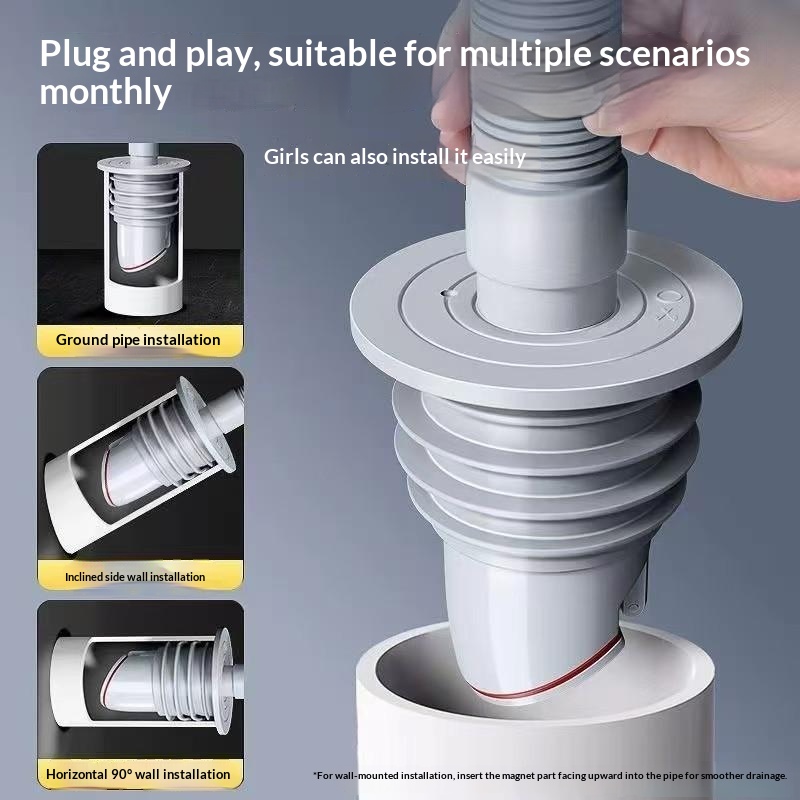 &Bathroom Sewer Seal Ring Anti - Drain Pipe Clip avaliação e preço