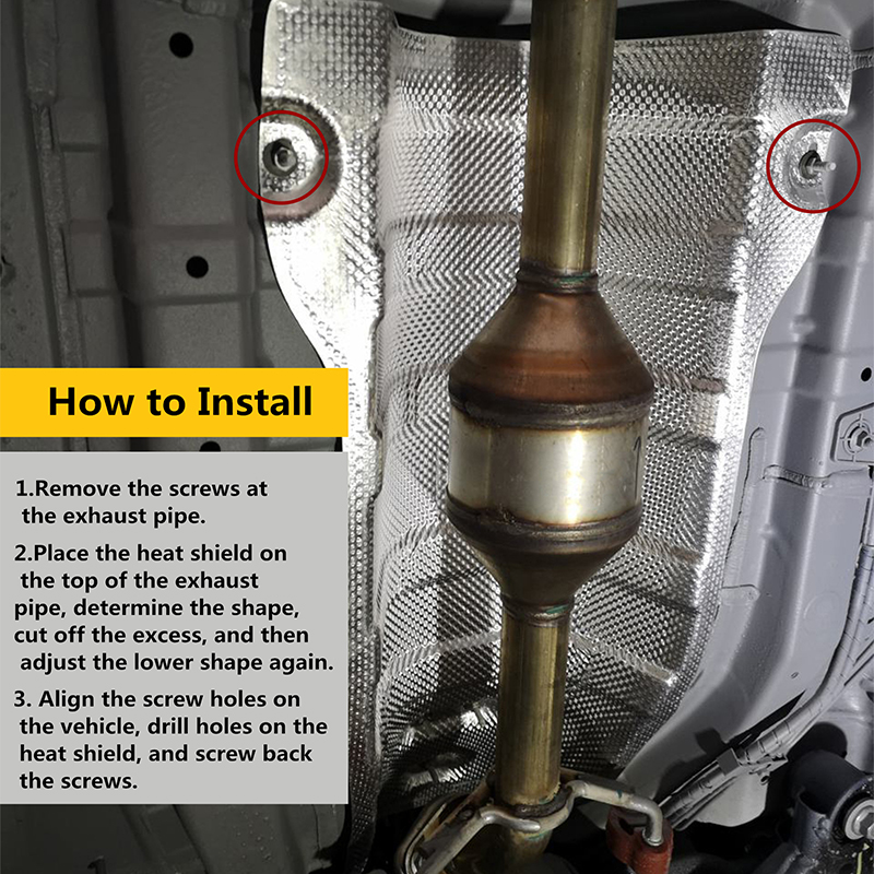 Car Embossed Aluminum Heat Shi - Pipe Freeze Spray avaliação e preço