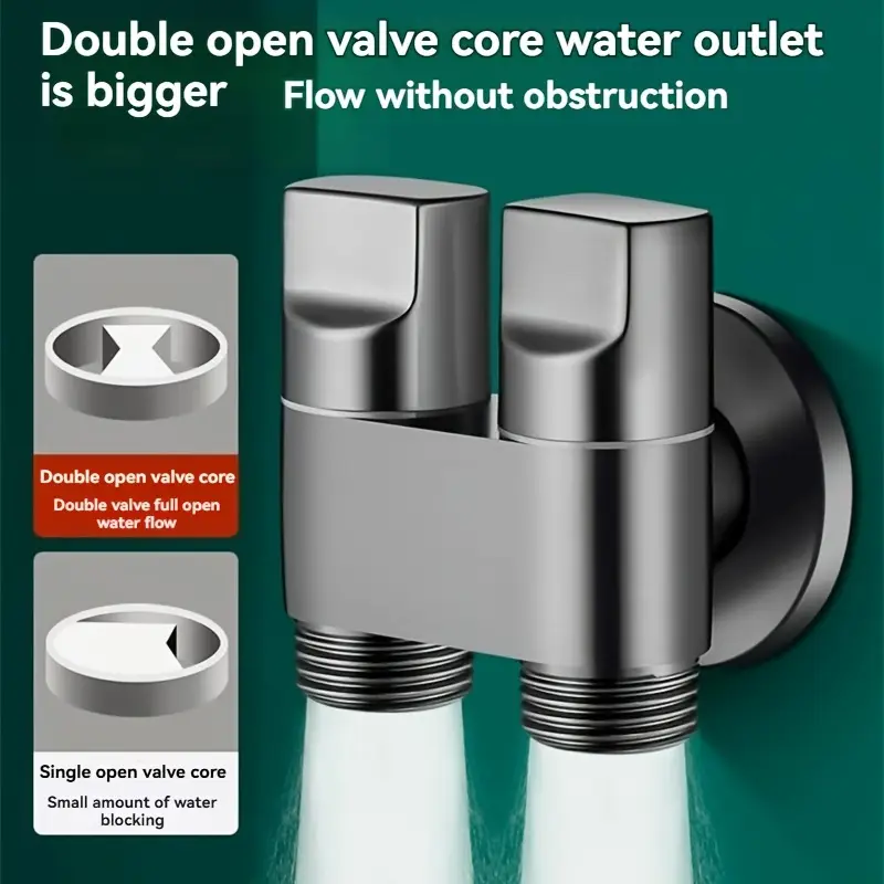 Stainless steel double outlet  - Toilet Fill Valve avaliação e preço