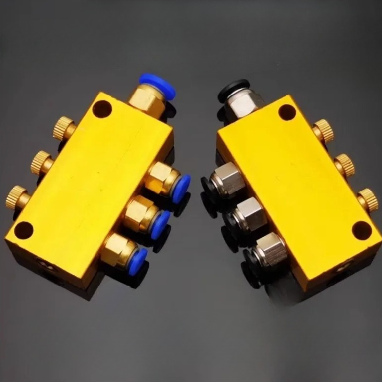 2-12 Ways Aluminium Brass Lube - Compression Fitting Brass avaliação e preço