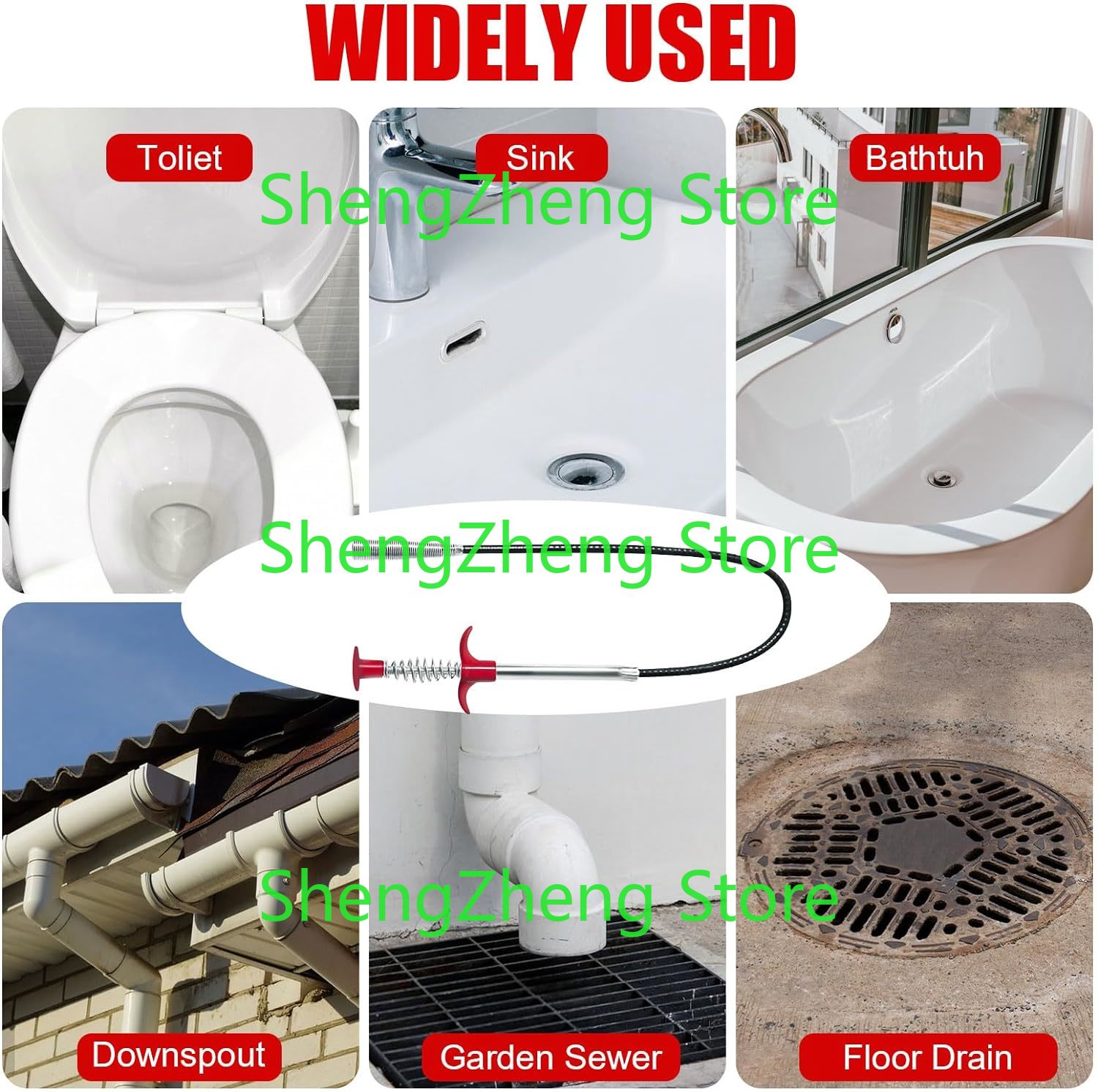 1Pcs Drain Snake Hair Drain Cl - Drain Snake Flexible avaliação e preço