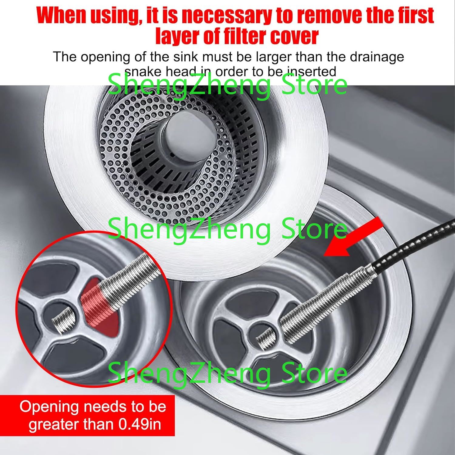 1Pcs Drain Snake Hair Drain Cl - Drain Snake Flexible avaliação e preço