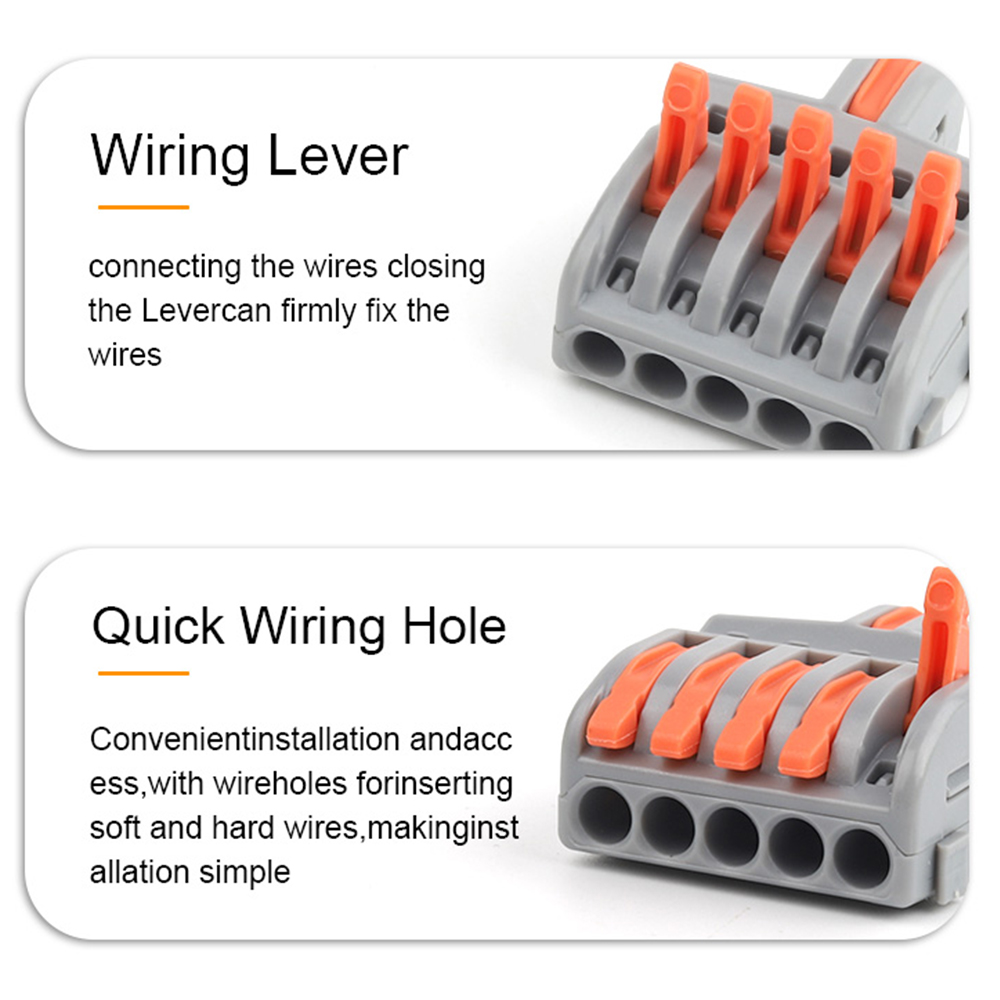 10/100PCS Electrical Cable Con - Push Fit Connector avaliação e preço