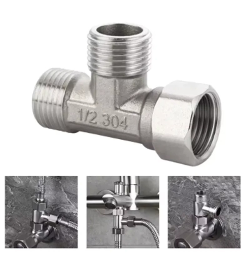 Stainless Steel T Adapter G1/  - Shower Valve Cartridge avaliação e preço