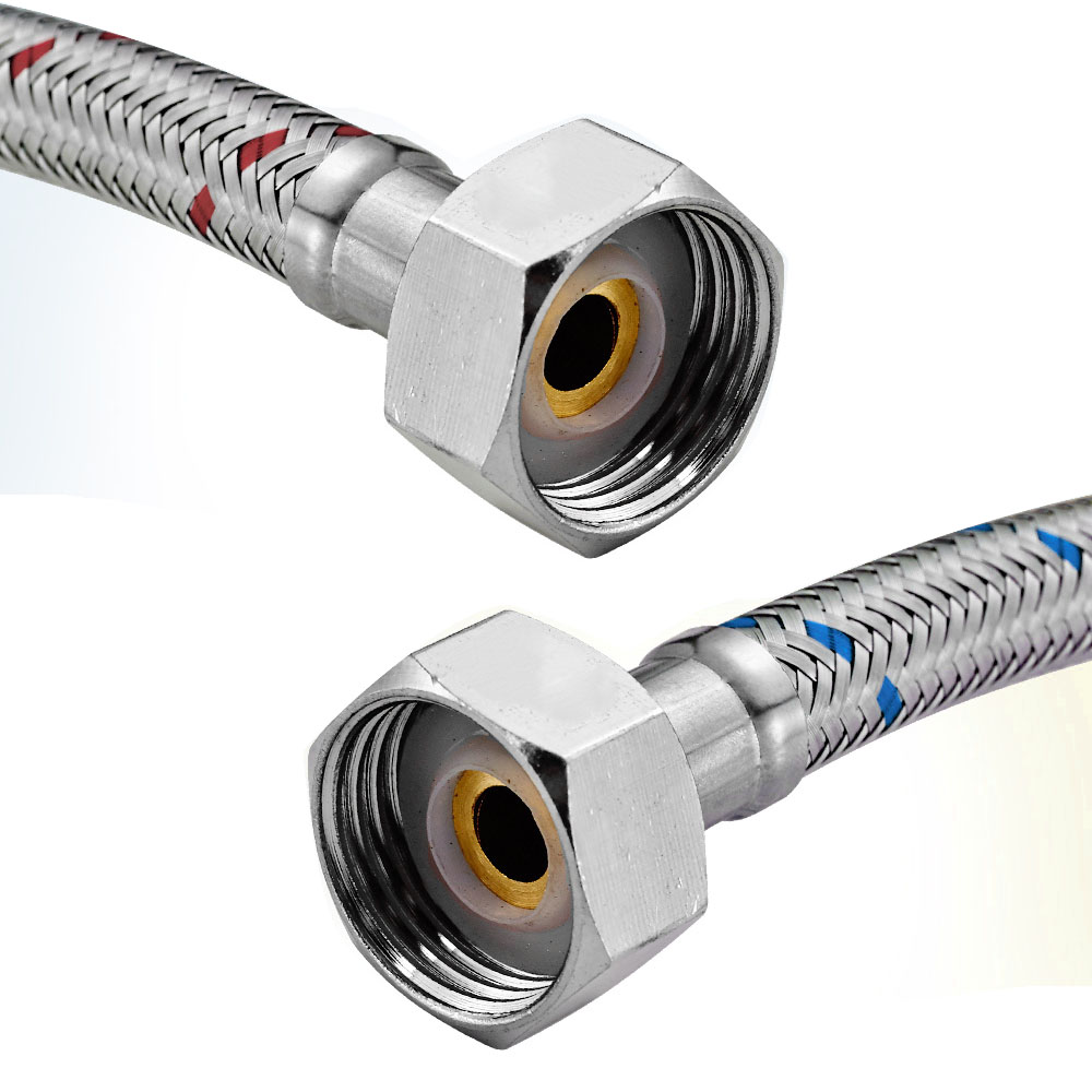 G1/2 G3/8 G9/16 50cm 1 pair St - Flexible Hose Braided avaliação e preço