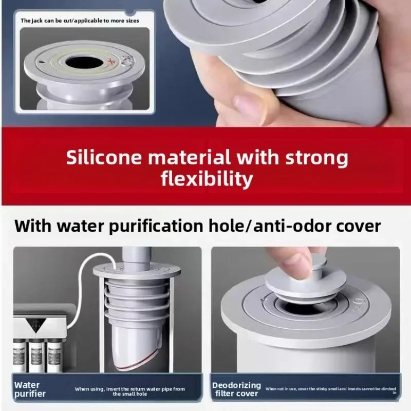 Connector Stopper Silicone Bat - Drain Pipe Clip avaliação e preço