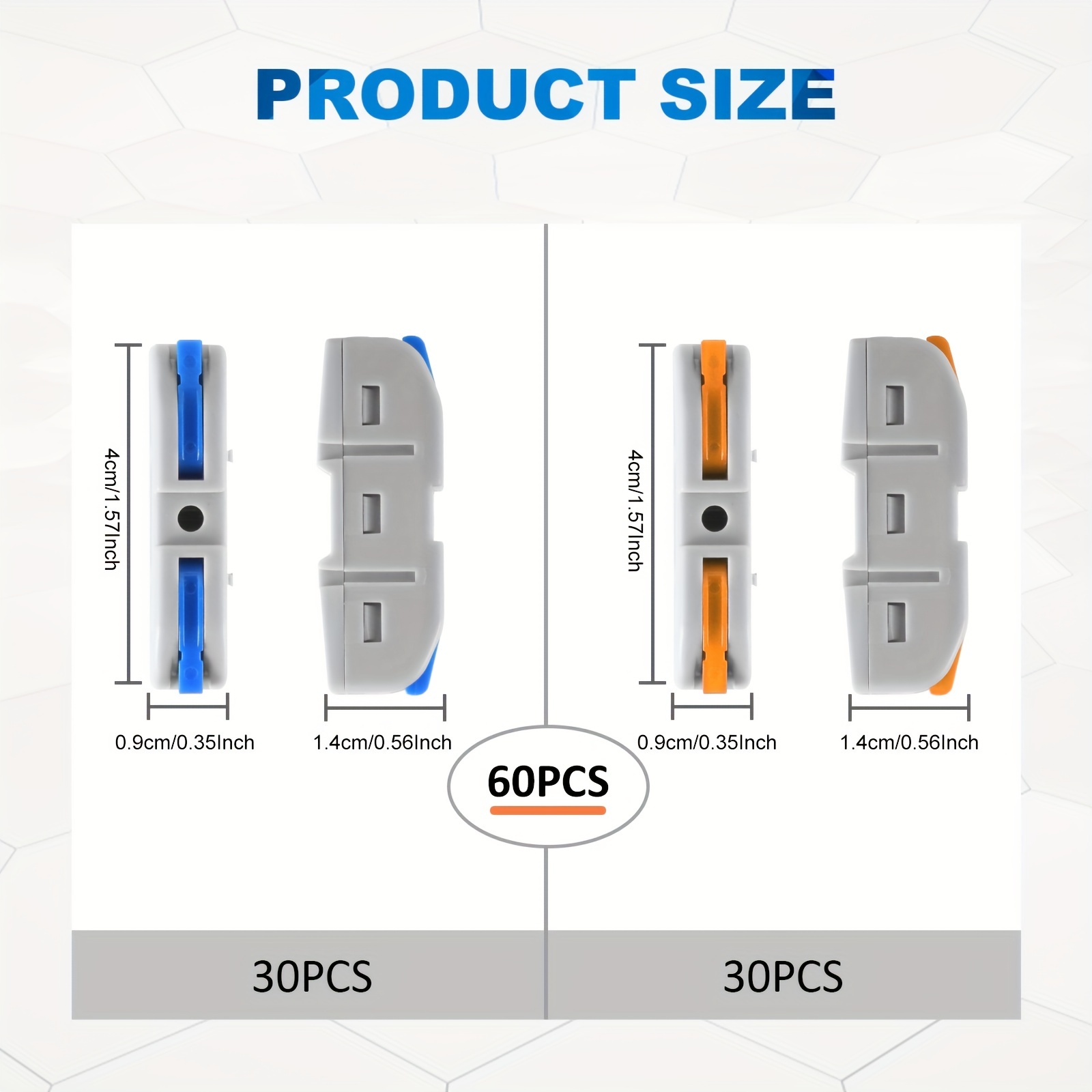 Lever Wire Connectors, 10pcs/6 - Push Fit Connector avaliação e preço
