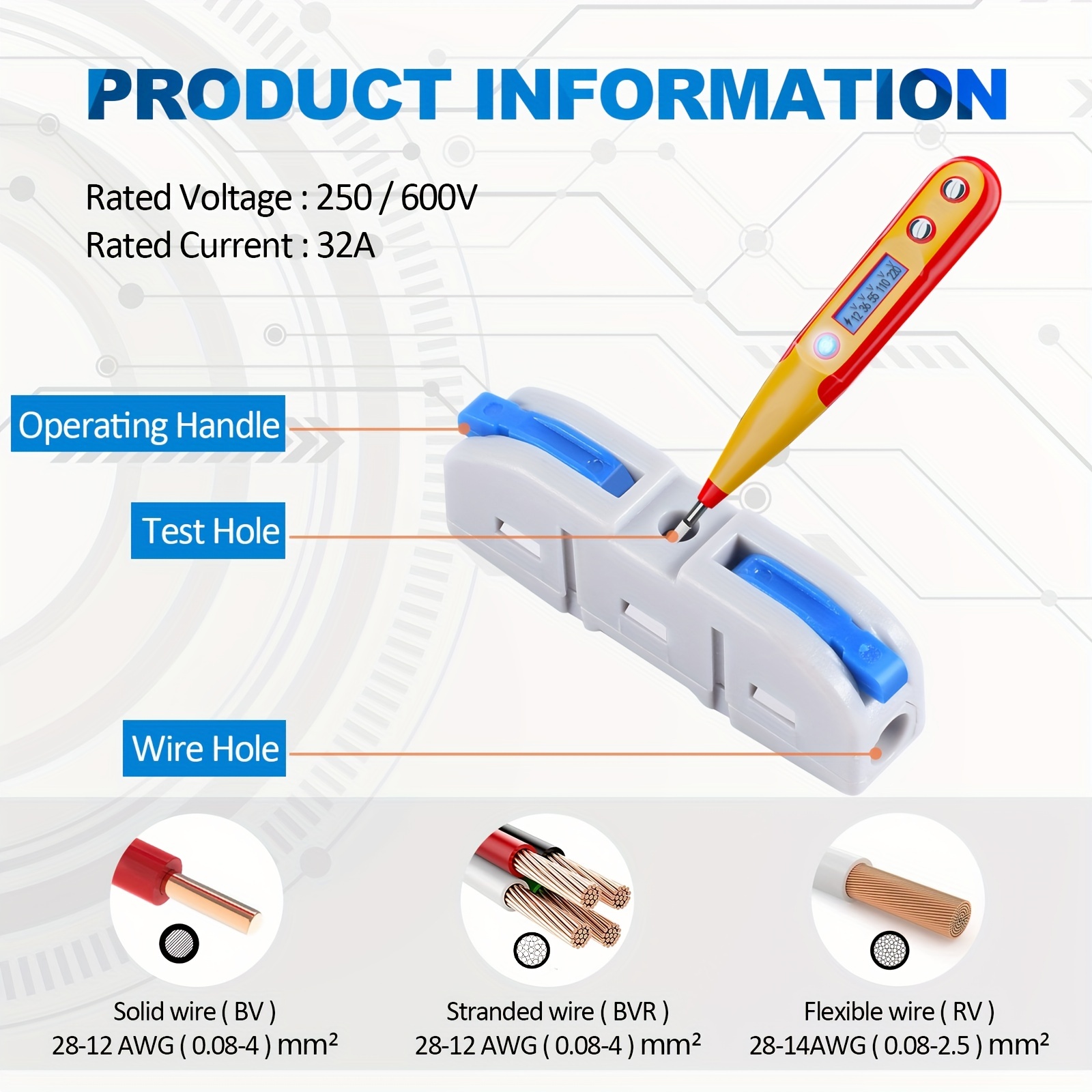 Lever Wire Connectors, 10pcs/6 - Push Fit Connector avaliação e preço