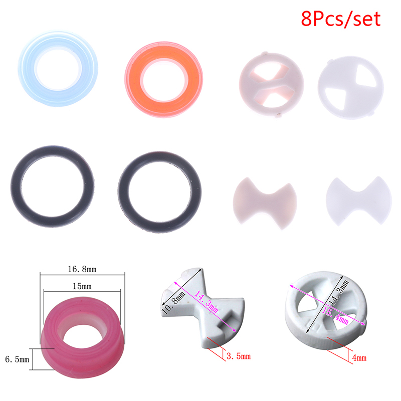 8Pcs Ceramic Disc Washer Set 1 - Silicone Tap Washer avaliação e preço