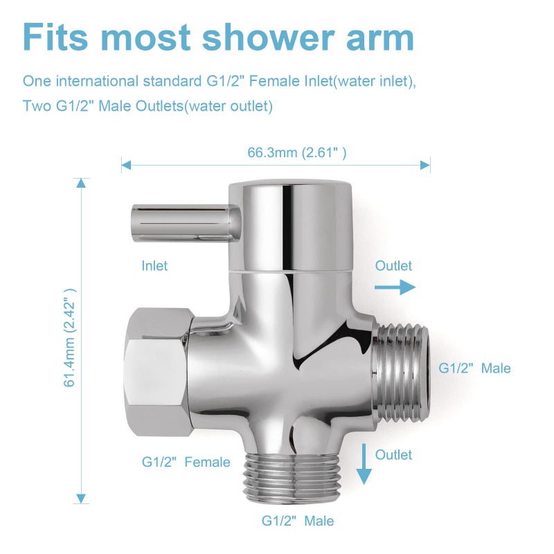 Brass Metal 3 Way Shower Head  - Shower Valve Cartridge avaliação e preço
