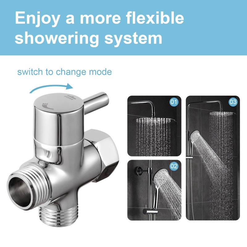Brass Metal 3 Way Shower Head  - Shower Valve Cartridge avaliação e preço