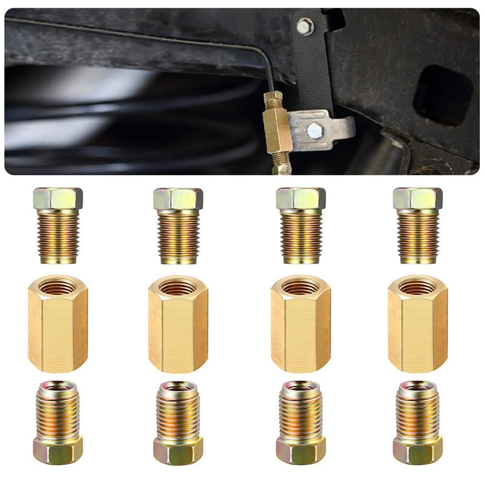 12pcs 3/16 (3/8-24 Inverted) B - Compression Fitting Brass avaliação e preço