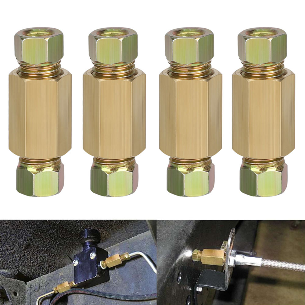 12pcs 3/16 (3/8-24 Inverted) B - Compression Fitting Brass avaliação e preço
