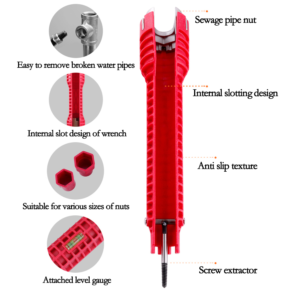 Three head red Sink wrench 8-i - Pipe Freeze Spray avaliação e preço