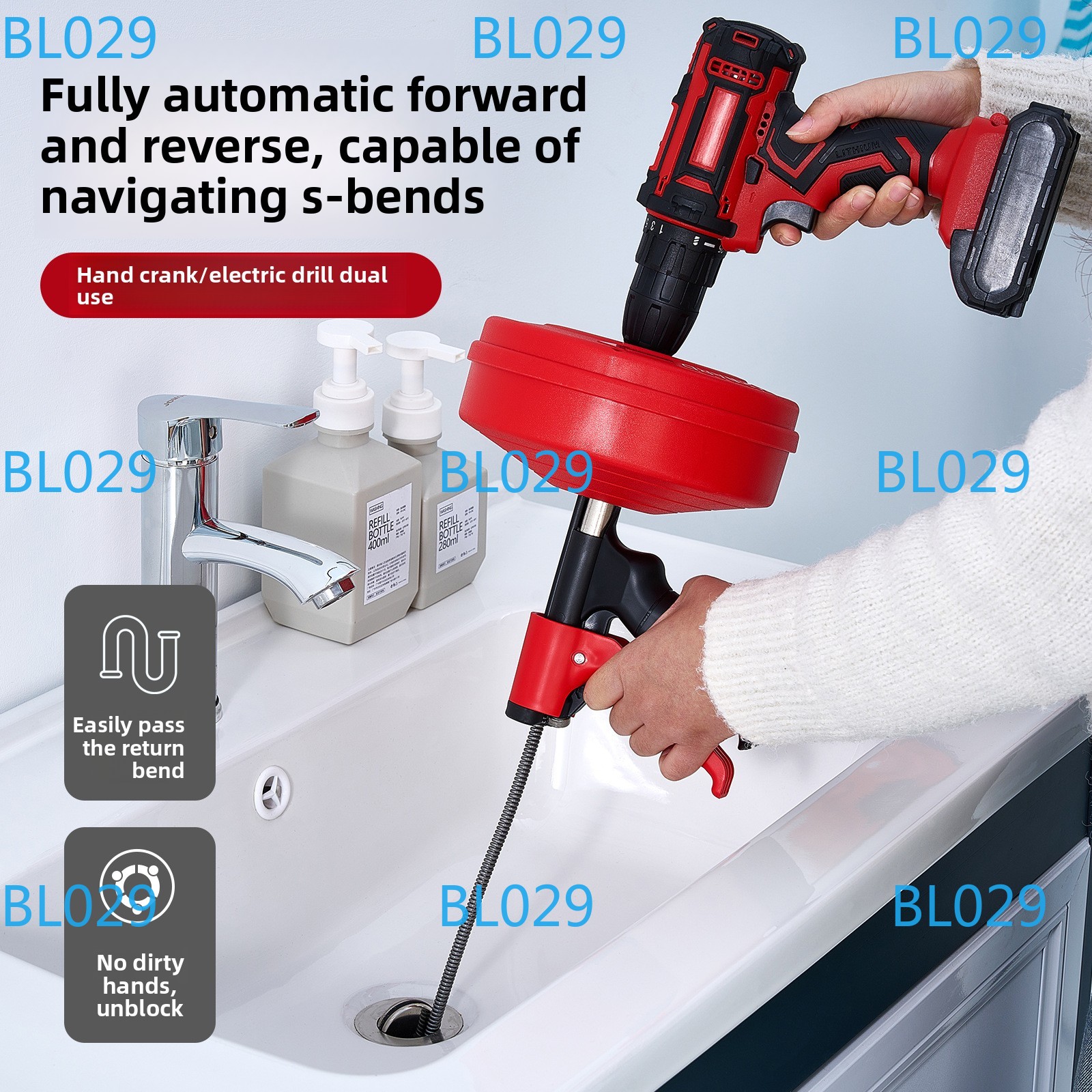 Professional Drain Snake Auger - Drain Snake Flexible avaliação e preço