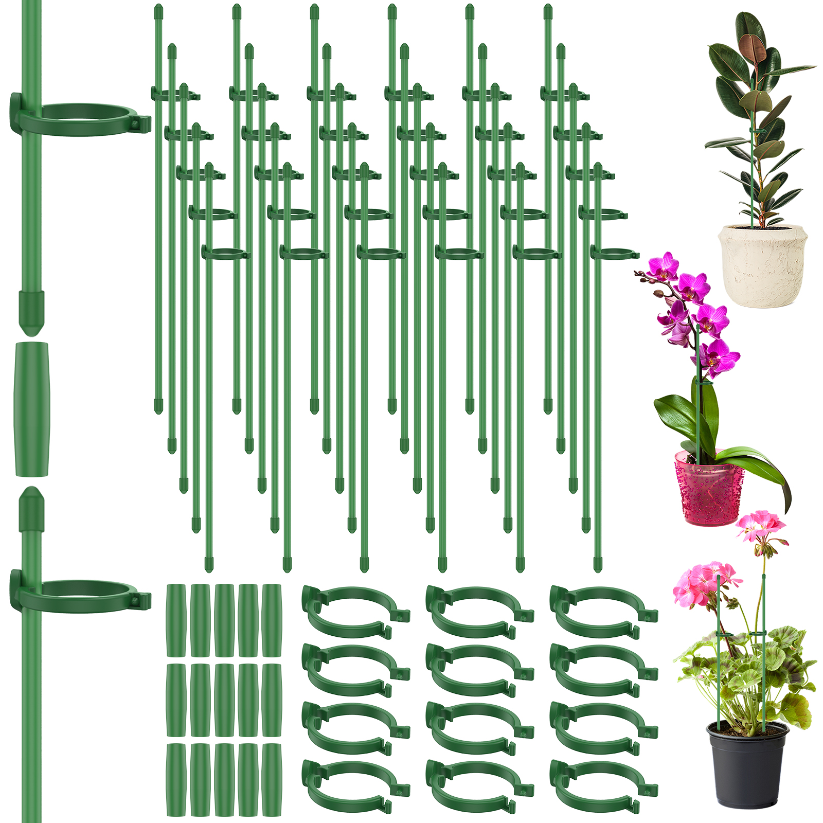5/30Pcs Adjustable Plant Suppo - Plastic Pipe Clip avaliação e preço