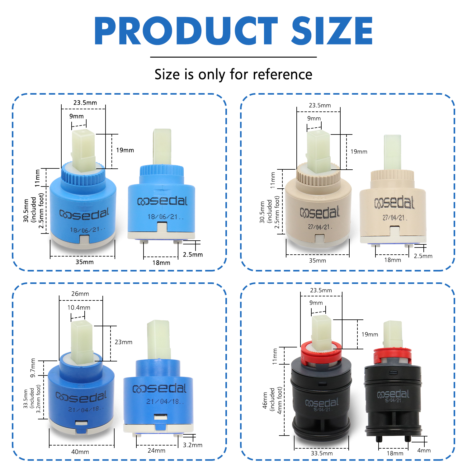 1pc Watersaving Replacement Ce - Basin Mixer Cartridge avaliação e preço
