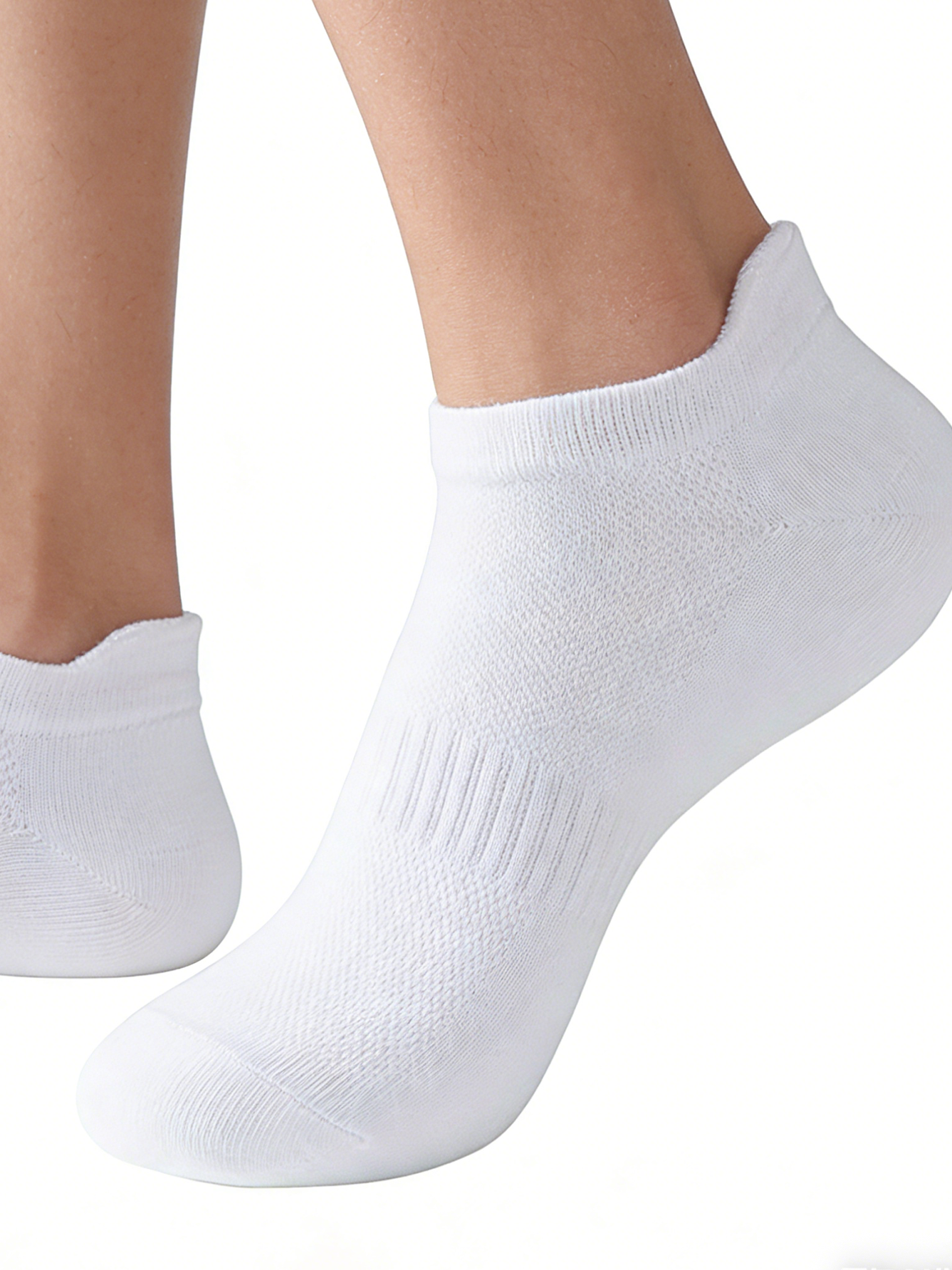 6 Pairs Women Men White Ankle  - Pipe Bending Spring avaliação e preço