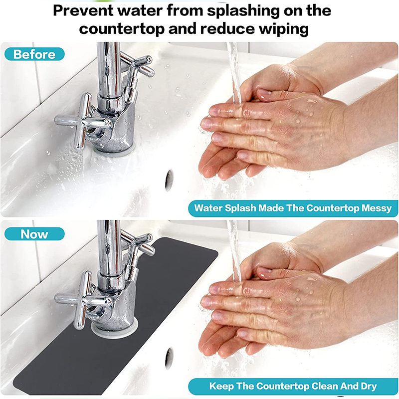 Upgraded Diatomite Sink Splash - Silicone Tap Washer avaliação e preço