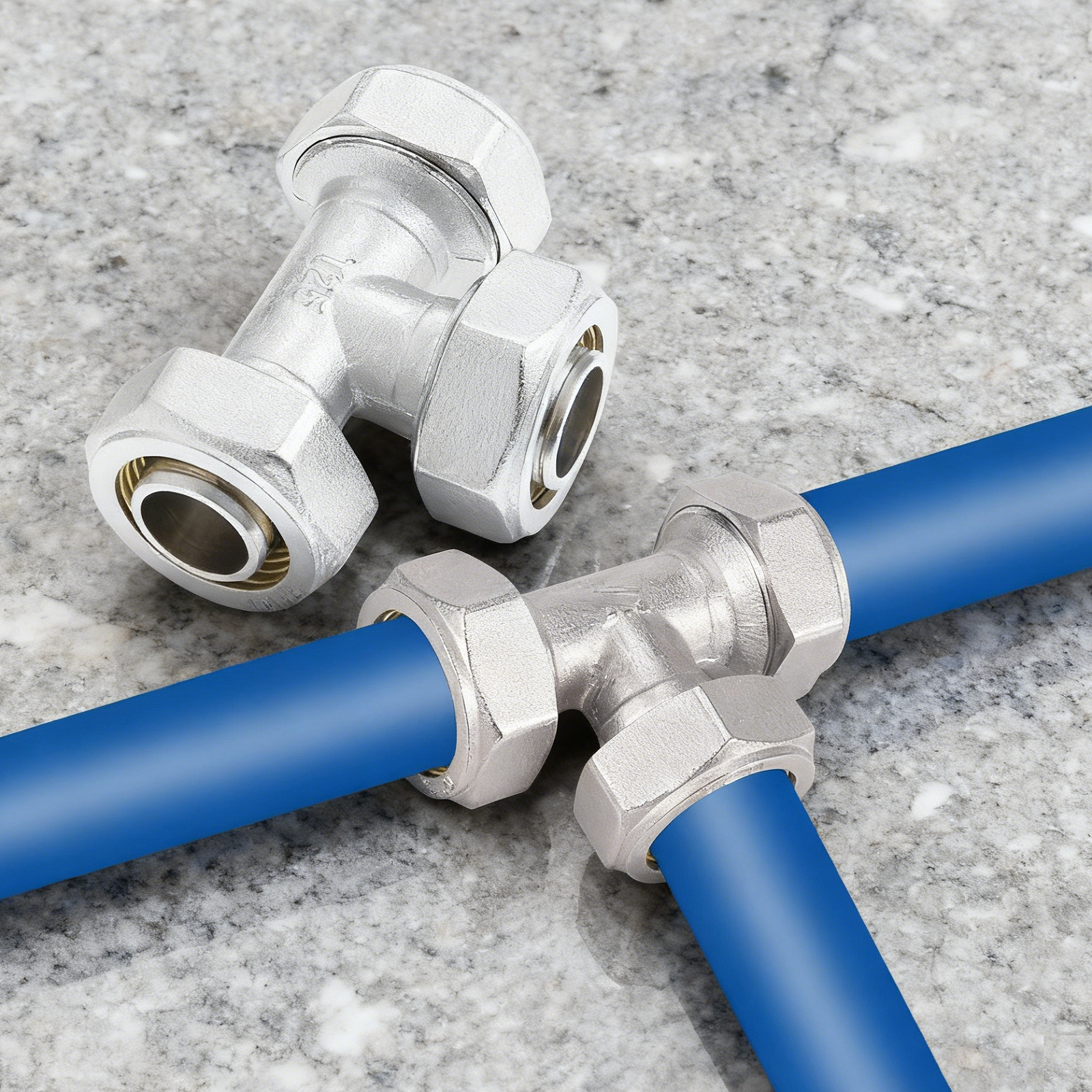 2Pcs 3/4’’ Tee Air Line Fittin - Compression Fitting Brass avaliação e preço