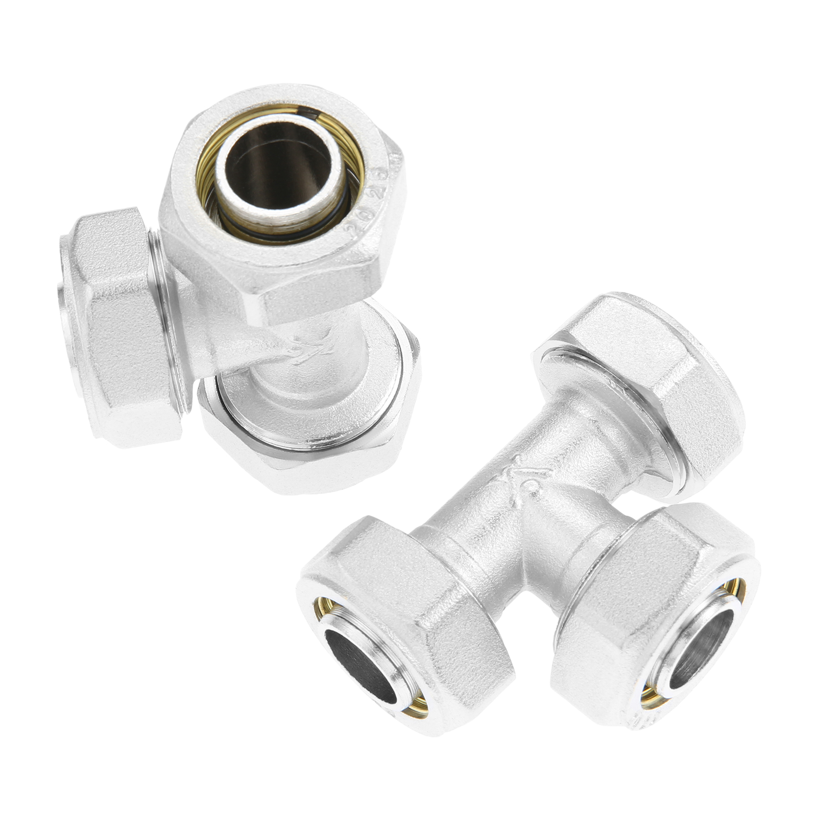 2Pcs 3/4’’ Tee Air Line Fittin - Compression Fitting Brass avaliação e preço