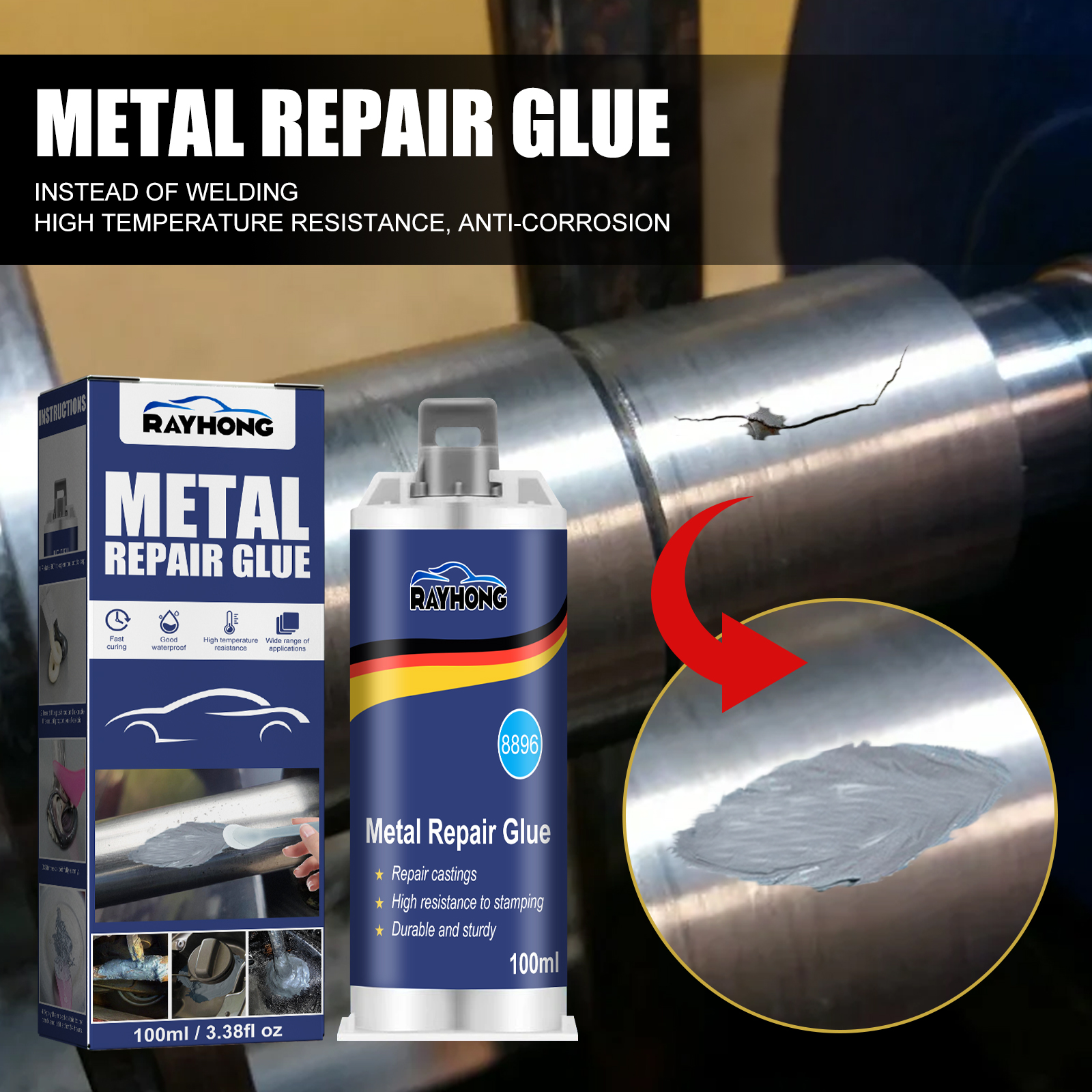 100ml Industrial Metal AB Cast - Solvent Weld Cement avaliação e preço
