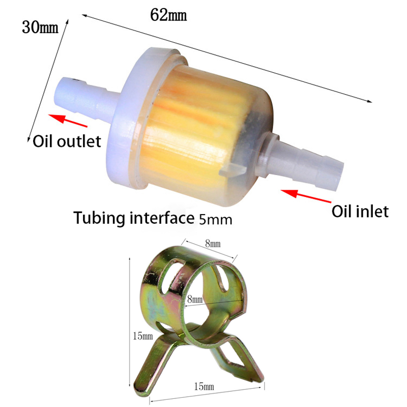 1Set Fuel Petrol Inline Hose P - Plastic Pipe Clip avaliação e preço