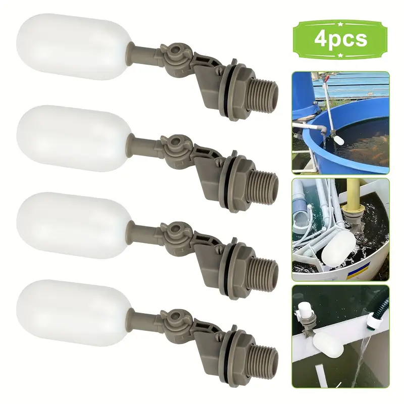 4Pcs Farm Cattle Plastic Water - Float Ball Valve avaliação e preço