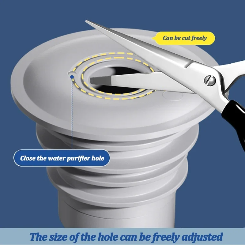 Silicone Bathroom Sewer Seal R - Drain Pipe Clip avaliação e preço