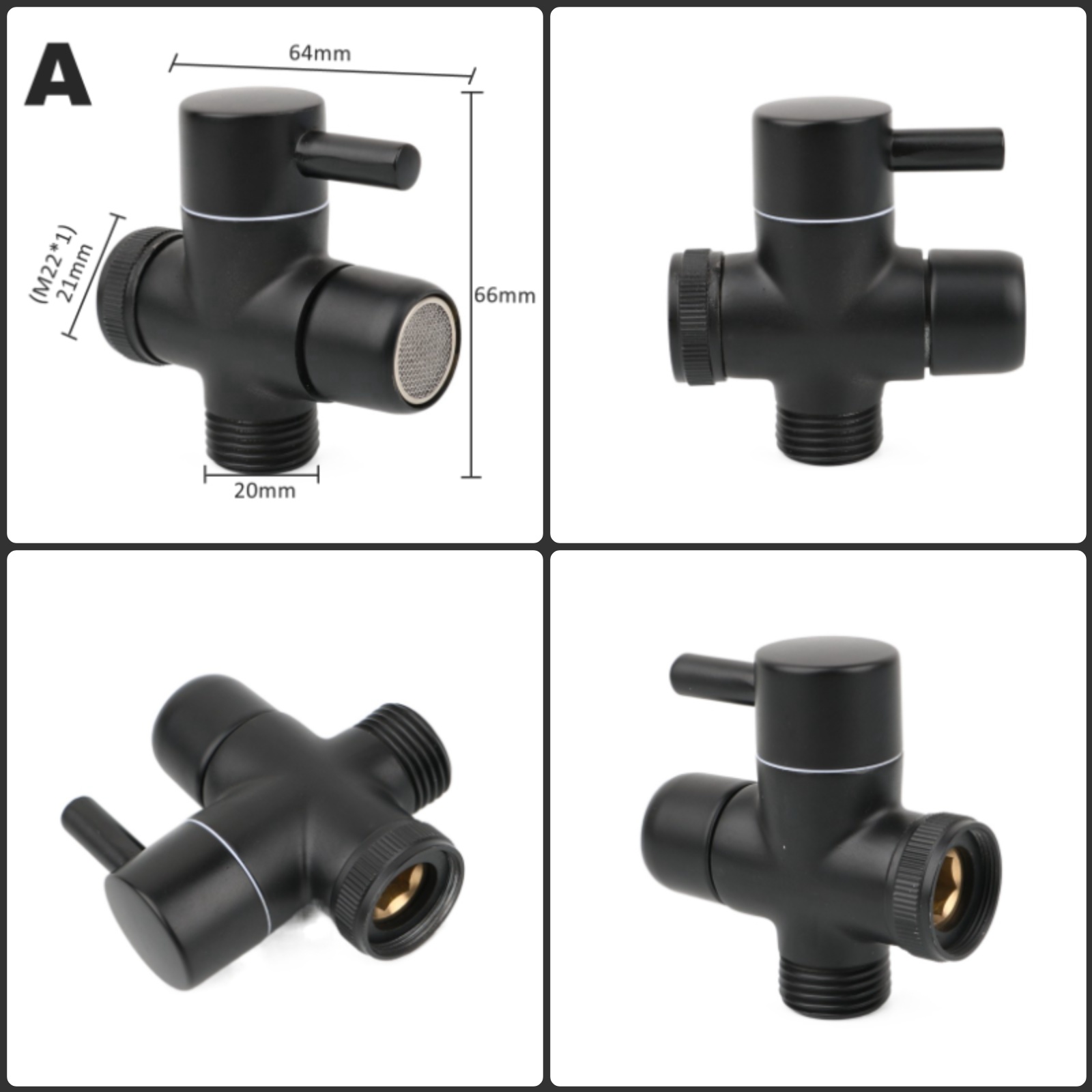 Black Brass Shower Arm Adapter - Shower Valve Cartridge avaliação e preço